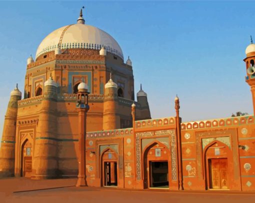 Tomb Of Hazrat Shah Rukn E Alam Pakistan Diamond Painting