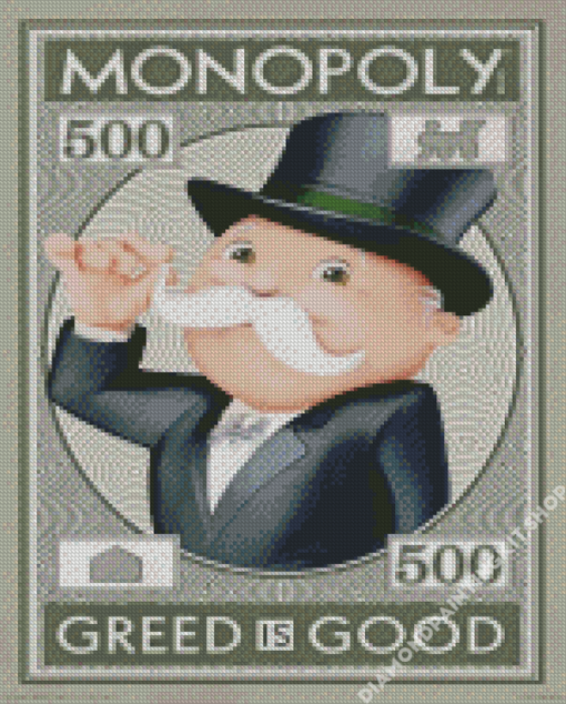 Vintage Monopoly Poster Diamond Painting