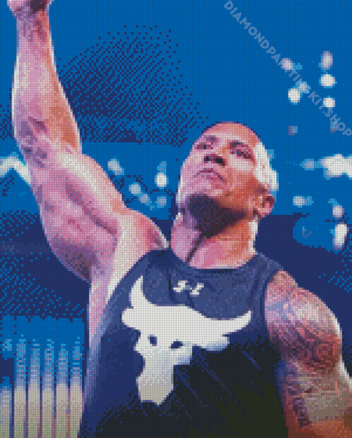 WWE The Rock Diamond Painting