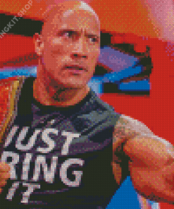 WWE The Rock Diamond Painting