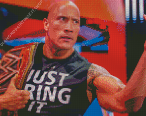 WWE The Rock Diamond Painting