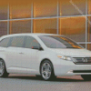 White Honda Odyssey Diamond Painting