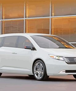 White Honda Odyssey Diamond Painting