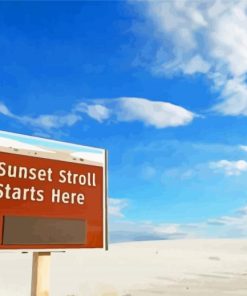 White Sands National Park New Mexico Diamond Painting