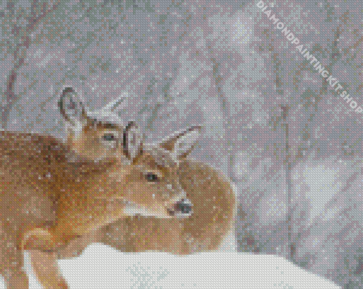 Winter Deers Diamond Painting