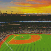 Yankee Stadium Sunset Diamond Painting