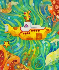 Yellow Submarine Art Diamond Painting