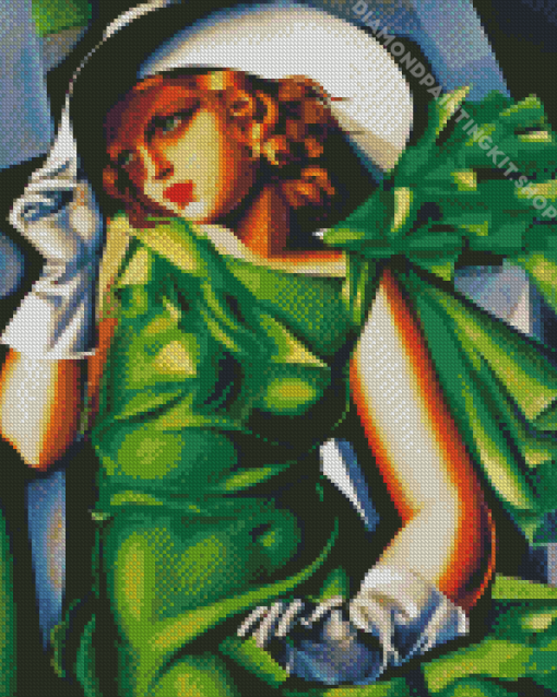 Young Lady With Gloves Lempicka Diamond Painting