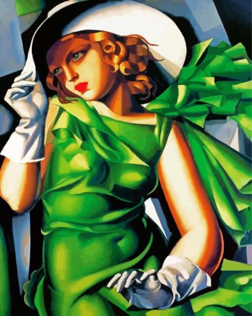 Young Lady With Gloves Lempicka Diamond Painting