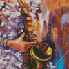 Abstarct Saxophone Player Diamond Painting