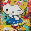 Abstract Hello Kitty Diamond Painting