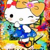 Abstract Hello Kitty Diamond Painting