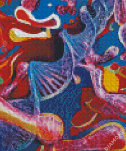 Abstract Dna Diamond Painting