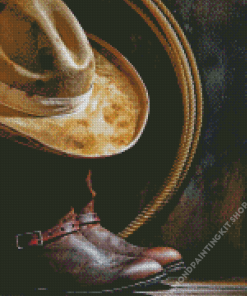 Aestehtic Cowboy Hat Diamond Painting