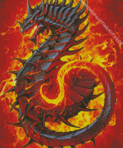 Aesthetic Dragon Fire Diamond Painting