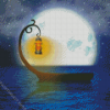 Aesthetic Boat Moon Diamond Painting