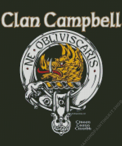 Aesthetic Campbell Crest Diamond Painting