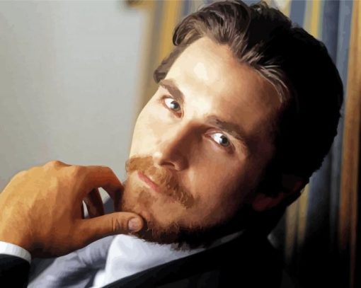 Aesthetic Christian Bale Diamond Painting