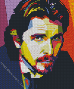 Christian Bale Pop Art Diamond Painting