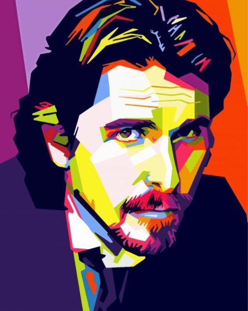 Christian Bale Pop Art Diamond Painting