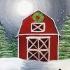 Aesthetic Christmas Barn Diamond Painting