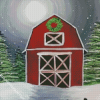 Aesthetic Christmas Barn Diamond Painting