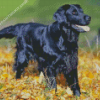 Aesthetic Flat Coated Retriever Diamond Painting