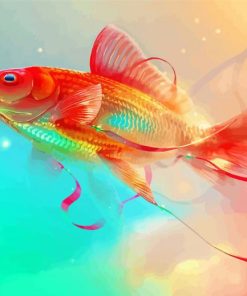 Aesthetic Gold Fish Art Diamond Painting