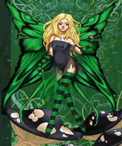 Aesthetic Green Fairy Diamond Painting