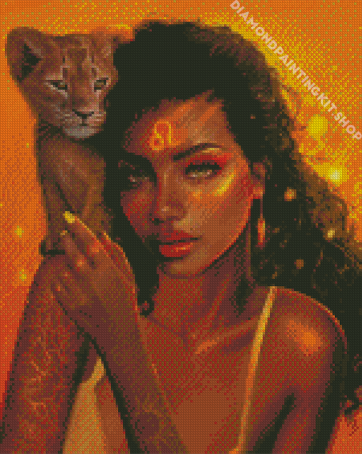 Aesthetic Leo Zodiac Diamond Painting