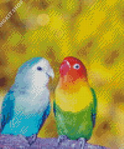 Aesthetic Lovebirds Diamond Painting