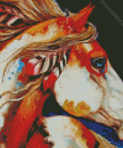 Aesthetic Native American Horse Art Diamond Painting