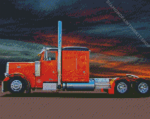 Aesthetic Peterbilt Semi Diamond Painting