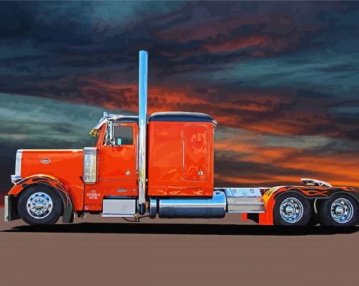 Aesthetic Peterbilt Semi Diamond Painting