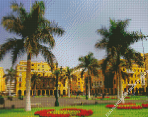 Plaza De Armas De Lima Diamond Painting