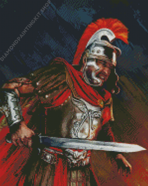 Aesthetic Roman Soldier Diamond Painting