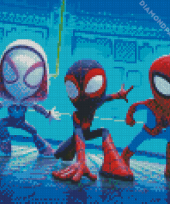 Aesthetic Spidey And Friends Diamond Painting