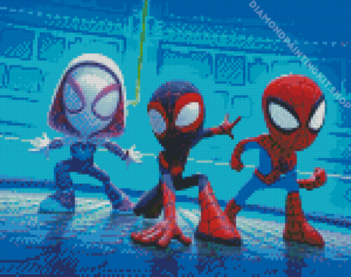 Aesthetic Spidey And Friends Diamond Painting