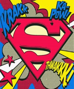 Superman Symbol Pop Art Diamond Painting