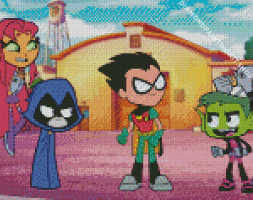 Aesthetic Teen Titans Diamond Painting