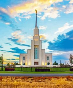 Aesthetic Twin Falls Idaho Temple Diamond Painting