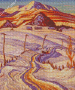 Aesthetic Winter Morning Charlevoix County A Y Jackson Diamond Painting