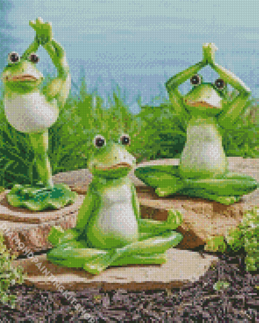 Aesthetic Zen Frog Diamond Painting