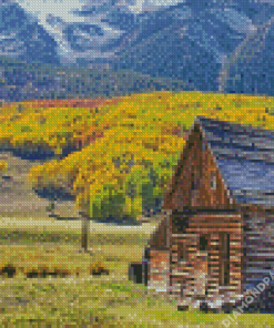 Aesthetic Cabin Landscape Diamond Painting