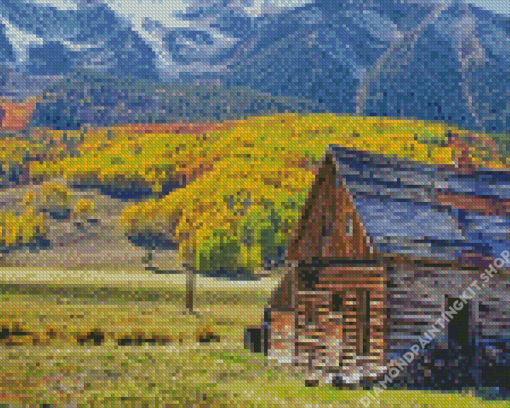 Aesthetic Cabin Landscape Diamond Painting