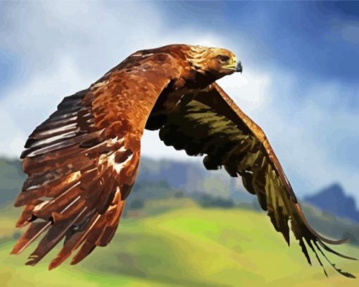 Aesthetic Golden Eagle Diamond Painting