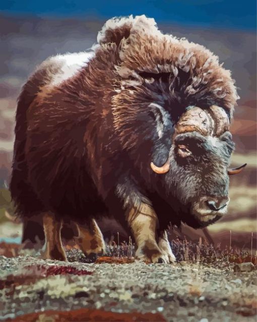 Aesthetic Muskox Diamond Painting