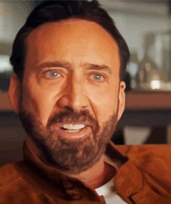 Aesthetic Nicolas Cage Diamond Painting