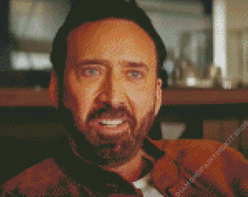 Aesthetic Nicolas Cage Diamond Painting