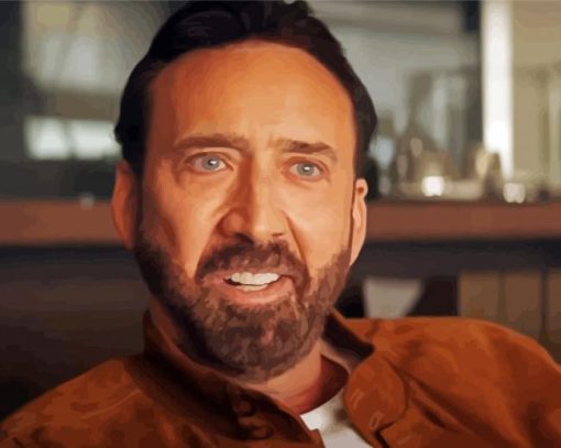 Aesthetic Nicolas Cage Diamond Painting